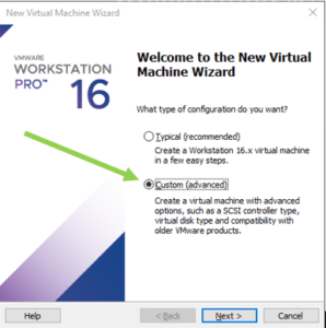 Build a new virtual machine