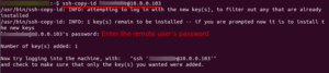 Introduction
The two primary techniques for user login authentication with the OpenSSH server are password authentication and public key authentication. The latter is commonly referred to as passwordless SSH login because you don't have to enter your password.
Setting Up Passwordless SSH Login in 2 Easy Steps
Step 1: On your Ubuntu desktop, create a public/private key pair
On your Ubuntu desktop (not your server), launch a terminal session, and type the following command.
ssh-keygen -t rsa -b 4096
Where
-t stands for type. The program above creates a keypair of the RSA type. The default type is RSA.
-b stands for bits. The key's length by default is 3072 bits. For greater security, we employ a 4096-bit key.
The password is at least 20 characters long and is used to encrypt the private key. When asked which file to save the key to, simply press Enter to use the original file.
The.ssh/id_rsa file in your home directory will house the private key (your identification).
The.ssh/id_rsa.pub file is where the public key will be saved.

We will observe how long the key (RSA 4096) is from the random picture. Now execute the next instruction.
file ~/.ssh/id_rsa
The output should be as follows:	
/home/username/.ssh/id_rsa: OpenSSH private key
The "No such file or directory" error indicates that the SSH key pair hasn't been created. To create it once more, issue the command ssh-keygen -t rsa -b 4096.
Step 2: Put Your Public Key on a Linux Server in the Distance
Note: You may use the next approach with any Linux distribution running on the remote server, including Debian, Ubuntu, RHEL, CentOS, and others, as long as it supports the OpenSSH server.
This is made simple by the ssh-copy-id program, which is part of the openssh-client package.
ssh-copy-id remote-user@server-ip
Put in the password for the remote user.

Now connect to the remote server via SSH, the public key will be saved in the .ssh/authorized_keys file in the remote user's home directory.
ssh remote-user@server-ip
You can choose to unlock your key when you log in so you don't have to re-enter your password. At this time, you need to enter the RSA password to unlock the private key.

After entering the master password, you are now connected to the remote Linux system.
exit
SSH into the remote server again.
ssh remote-user@server-ip
At this time, you log in to the remote control immediately, even if you have not entered a password or keycode. The scp command does not require you to enter a passphrase or passphrase when transferring files. The openssh-client package that comes pre-installed on the Ubuntu desktop also includes the scp command.

You may manually add the key passphrase using the following command if your Ubuntu desktop doesn't prompt you to remember it.
secret-tool store --label="Unlock password for: id_rsa" unique "ssh-store:/home/username/.ssh/id_rsa"
Password authentication can be turned off
Although your server now requires an SSH key to get in, you may still use a regular password to access the server from a different computer. It's best to disable password authentication on the OpenSSH server unless you want hackers to brute force attacks to gain access to your server.
Edit the /etc/ssh/sshd_config file on the remote server to disable password authentication.
sudo nano /etc/ssh/sshd_config
Look for this line:
#PasswordAuthentication yes
Replace it with:
PasswordAuthentication no
The ChallengeResponseAuthentication line can then be found. Ensure that it is set to no as shown below. You may still log in using your password if it is set to yes.
ChallengeResponseAuthentication no
Restart the SSH service after saving the file.
For Debian/Ubuntu
sudo systemctl restart ssh
For RHEL/CentOS
sudo systemctl restart sshd
The following error will now appear when you try to connect to a remote server via SSH if the required private key is absent from the /.ssh directory.
Permission denied (publickey).
Or
Read: Connection reset by peer
That indicates that the remote server does not support password authentication and only supports SSH login using ssh keys. You may still log in using the password if you set Password Authentication to no and Challenge Response Authentication to yes. Each of them must be set to no to eliminate password login.
Your Public/Private Keypair's Backup
It's crucial to back up your SSH keys after disabling SSH password authentication. You will be locked out of your server if you misplace the keys. Your public/private key pair should be archived somewhere secure, such as a USB stick.
cp ~/.ssh/id_rsa* /path/to/safe/location/
Additionally, you may transfer the key pair, including the private and public keys, to a fresh Linux PC and use SSH keys to connect to your server. Move the key pair to the new user.ssh/ directory after copying them to a new machine.
mv id_rsa* ~/.ssh/
The user on the replacement machine must be designated as the key pair's new owner.
sudo chown new-user:new-user ~/.ssh/id_rsa*
On the new PC, you may now log into a remote server using SSH keys.
On my local Ubuntu PC, I occasionally want to set up two user accounts for certain tasks. When I log into a different user account, I still want to utilize the SSH key. Simply transfer the SSH key pair's public and private keys to the newly created users' /.ssh/ folder. For the private key to be unlocked, you must input your RSA key passphrase. When signing in, you have the option of automatically unlocking the key so that you won't need to type the passphrase again.
Key Password Storage in SSH Agent
Note: Please don’t follow this section if your local computer has a graphical user interface.
You might notice that every time you SSH onto another Linux server in a command-line-only Linux environment, you have to input your password. This is so that the SSH agent does not keep your key passphrase.
The SSH client box's keychain installation and configuration.
sudo apt install keychain
Change the.profile or.bash_profile file after that. To ensure that these two instructions are executed each time the user signs in, add the following wording to it.
/usr/bin/keychain $HOME/.ssh/id_rsa
source $HOME/.keychain/$HOSTNAME-sh
Log out now, then log back in. You'll notice something like this:
Last login: Thu Dec 17 20:38:39 2015 from 74.125.128.103

* keychain 2.7.1 ~ http://www.funtoo.org
* Found existing ssh-agent: 17651
* Adding 1 ssh key(s): /home/<username>/.ssh/id_rsa
Enter passphrase for /home/<username>/.ssh/id_rsa:
* ssh-add: Identities added: /home/<username>/.ssh/id_rsa
Key chain checks to see whether an ssh-agent is already running before starting one. This time, you must input the crucial passphrase. When a user logs in and out, the key passphrase is retained, but you must enter it again when the system restarts.
You can now ssh to the ssh server without typing the code as long as the ssh server has a public key, the ssh client now has a private/public key, and the keyring has been established successfully.
Altering the private key password
If you need to change your private key passphrase, use the command below:
ssh-keygen -f ~/.ssh/id_rsa -p
Enter your previous password first, followed by your new one.
Pro Tip: Use Screen to Keep Your Session Alive
Have you been working on a remote server when all of a sudden your computer loses internet access, preventing you from finishing the task at hand? To continue your experience, utilize the fantastic screen utility. Screen installation on an Ubuntu server:
sudo apt install screen
Then the launch screen:
screen
You'll notice the starting message when the program initially launches. To finish, only hit Enter. After that, you can issue commands as normal.
If you have a lengthy process running on the server and don't need to do anything else right now, you can press Ctrl+A, let go of the keys, and then press the D key to end the current Screen session. A notice similar to this one will appear.
[detached from 32113.pts-1.focal]
You can see that 32113 is the previous Screen session ID from this. You can terminate your local PC and log out of the SSH session simultaneously. Not to worry, the server's task is still operating. When you need to verify the status, connect to your server using SSH and use the following command to acquire the previous Screen Session ID.
screen –ls
Sample output:
There is a screen on:
	32113.pts-1.focal	(05/19/2020 03:45:29 PM)	(Detached)
1 Socket in /run/screen/S-linuxbabe.
After that, you can reconnect to the earlier Screen session.
creen -r 32113
When your Internet connection resumes after losing it unexpectedly while you are using Screen, you can perform the following command on the server.
screen -d -r 32113
Because the last Screen session wasn't disconnected, we need the -d option this time. First, we must detach it (-d), then we must reconnect to it (-r).
Edit the Screen config file if you don't want to display the starting message every time.
sudo nano /etc/screenrc
Look for the next line. To uncomment something, remove the # symbol.
#startup_message off
Save the file.
Pro Tip #2: Automatically Start Screen Session
Edit the .bashrc file.
nano ~/.bashrc
At the end of this file, insert the following line.
if [ -z "$STY" ]; then screen -RR; fi
Save the document, then exit. The screen will automatically launch the next time you SSH into the remote server.

Final Thoughts
No matter how complex the password, it's less secure, because logging in repeatedly or to multiple servers slows down the process. Asymmetric keys and passwordless ssh authentication are not only more secure and prevent you from phishing attacks, but they are also more convenient.
Accessing your remote servers is made simple and secure by configuring passwordless SSH login on Linux. You can avoid entering your password each time you connect to a remote server by using public-key authentication. Set up passwordless SSH login by following the instructions in this article, then take advantage of the simplicity and security it offers.
